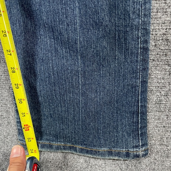 NWT Ezra Fitch Vintage Y2K Bootcut Jeans Mid Wash Womens Size 29x34 #1796 - Picture 8 of 11